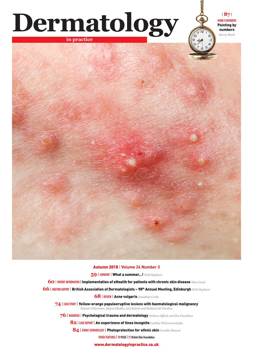 The Autumn issue of Dermatology in practice is available in print and online NOW!
–
Visit dermatologyinpractice.co.uk to sign up and read the issue for FREE!
–
#dermatologyinpractice #dermatology #skin #acne #ethnicskin #eHealth #britishskinfoundation #pcds
