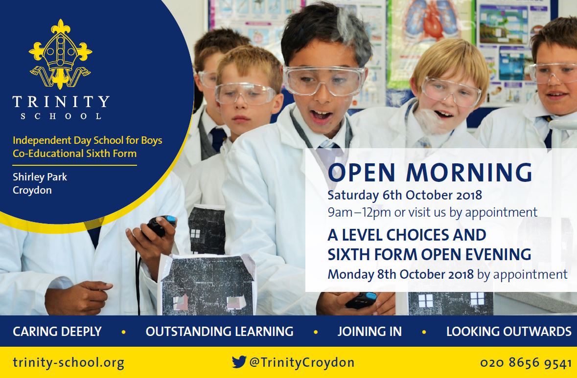 We look forward to opening our doors to prospective parents and students on 6 October #OpenDay #IndependentSchool #Croydon @1596Whitgift ow.ly/18ea30kNtum