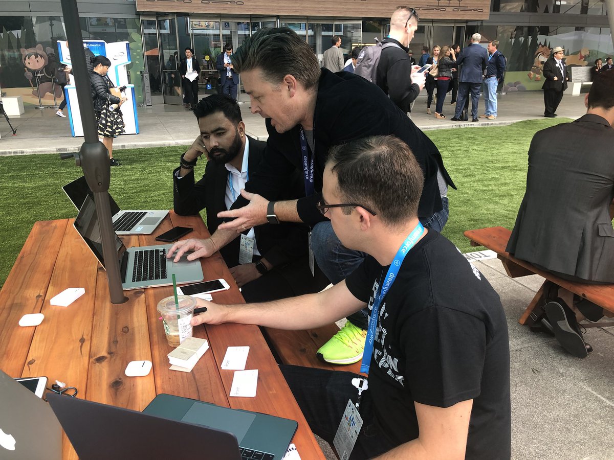 Prepping for our #BrokerBolt demo this week at <a href="/Dreamforce/">Dreamforce</a> with @LimelightHealth co founder <a href="/GarrettViggers/">Garrett Viggers</a>. Come watch us at the <a href="/DeloitteDigital/">Deloitte Digital</a> Main Booth Moscone South today at 12pm! #df18 #deloitte