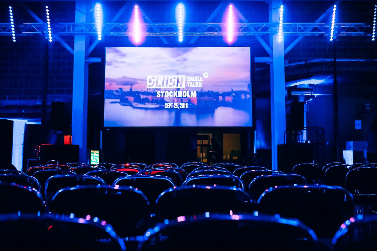 SlushHQ's tweet image. We interrupt this Early Bird campaigning to tell you Small Talks Stockholm is starting in just under two hours! 🇸🇪 Live updates? We've got you covered. Sit yourself down and let the good people at #slush18 keep you posted 😉 #smalltalkssthlm