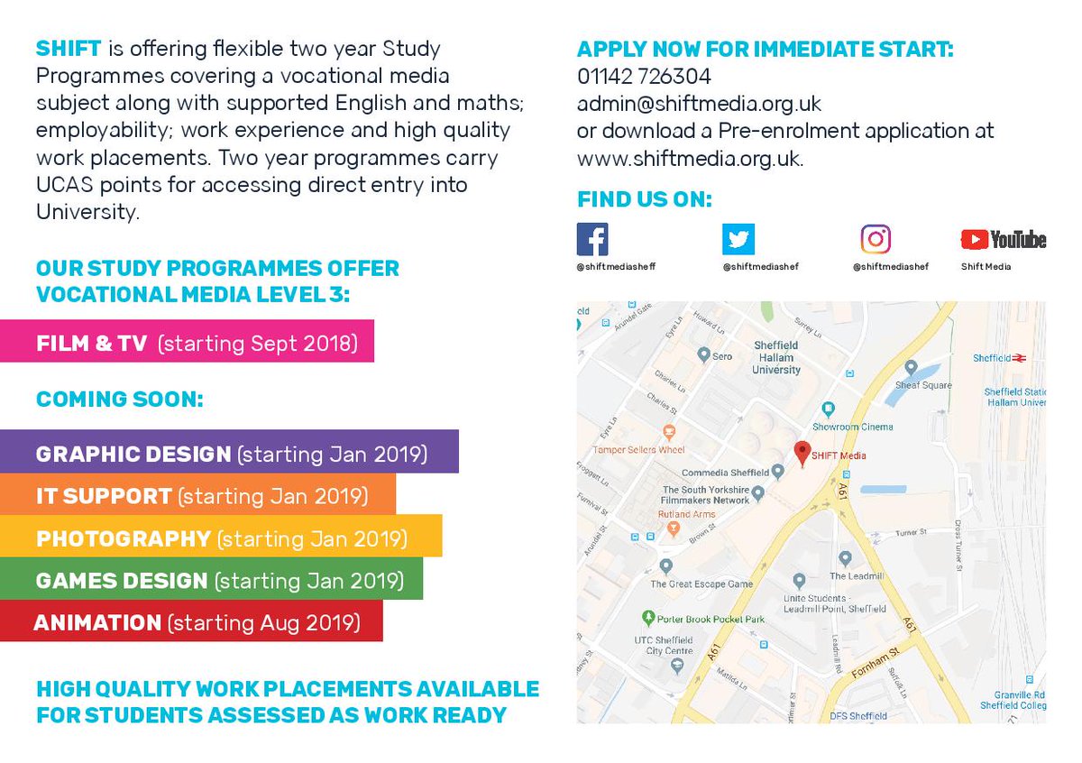 shiftmediashef's tweet image. Introducing our new Level 3 National Extended Diploma in Creative Digital Media Production!! #excitingtimes #ucaspoints #headingtouni #productionskills
