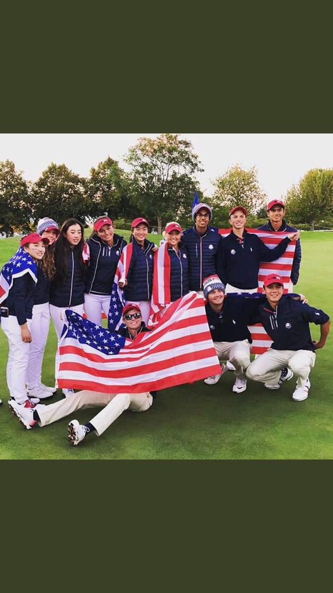 Congrats to ⁦@golfball01⁩ and Team USA on winning the ⁦<a href="/JuniorRyderCup/">Junior Ryder Cup</a>⁩