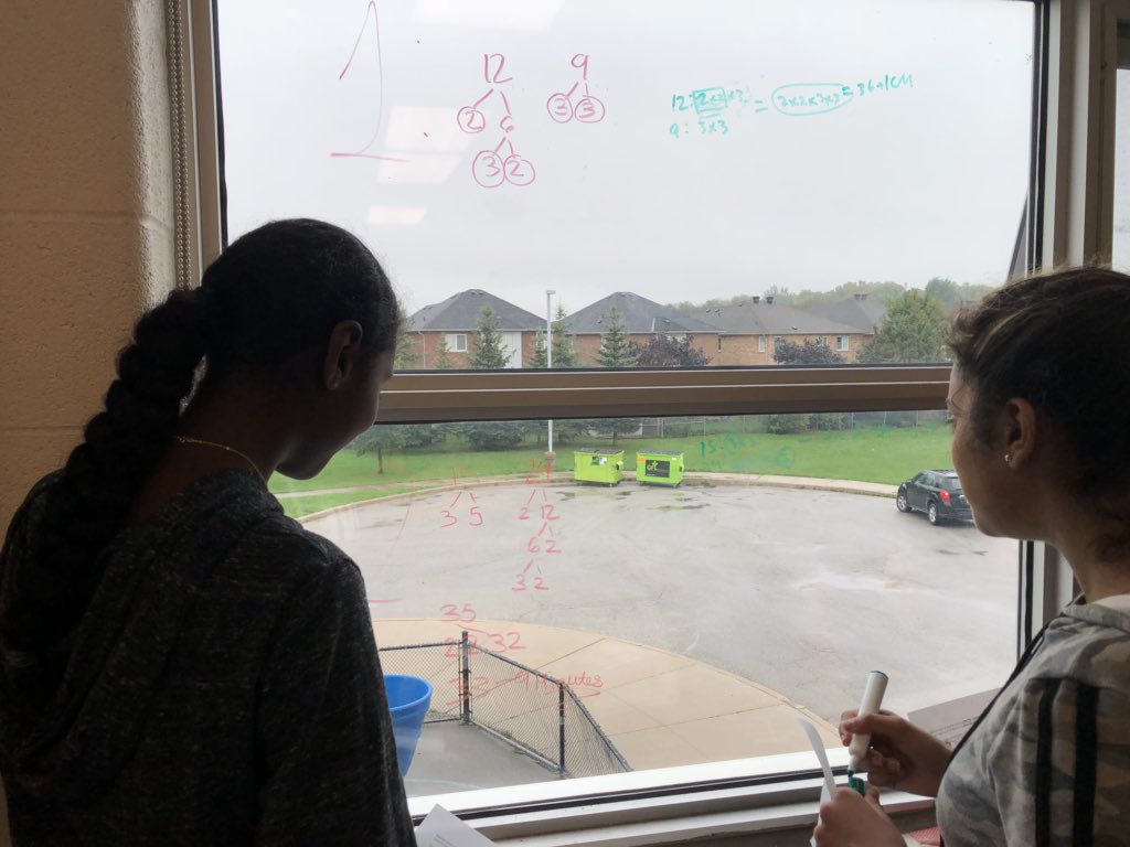 NatalieCogan's tweet photo. From unicorn problems to math review. Students using VNPS to get ready for their evaluation @MackenzieGlenPS #macgmath #yrdsbmath @pgliljedahl https://t.co/fHurf1R3FD