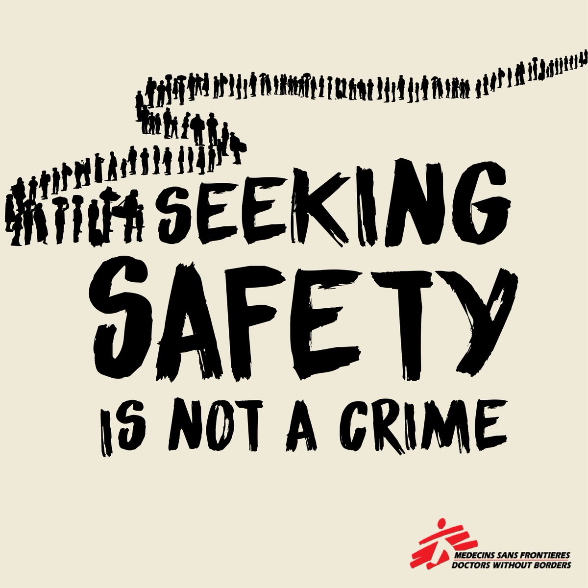 MSF_USA's tweet photo. People #forcedfromhome by violence are being prosecuted, detained, &amp; deported for the fully legal act of seeking asylum. US must stop treating people seeking safety as if they are criminals. Take Action Now! https://t.co/YnNdKmOeGW https://t.co/5TVREz3CZN