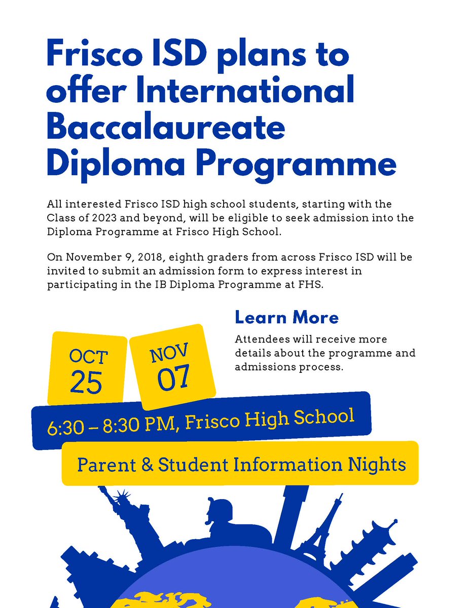 Frisco ISD Advanced Academics (FISDAdvAcad) Twitter