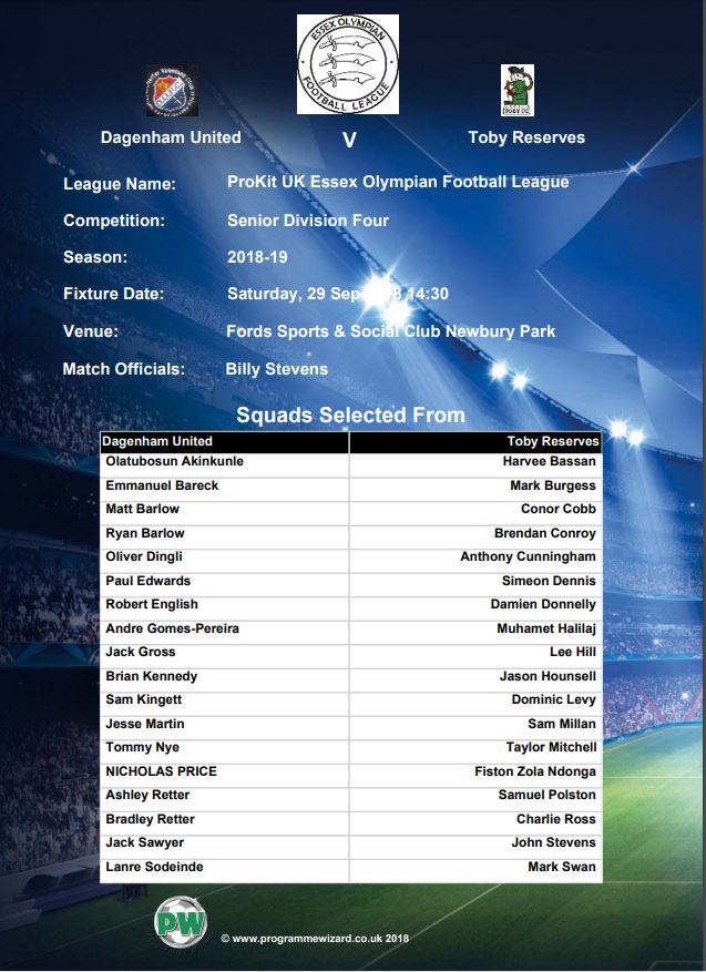 TobyFC_'s tweet image. Next up for our Reserves is a league game against our fellow @FordSportsEssex occupants @DagenhamUFC