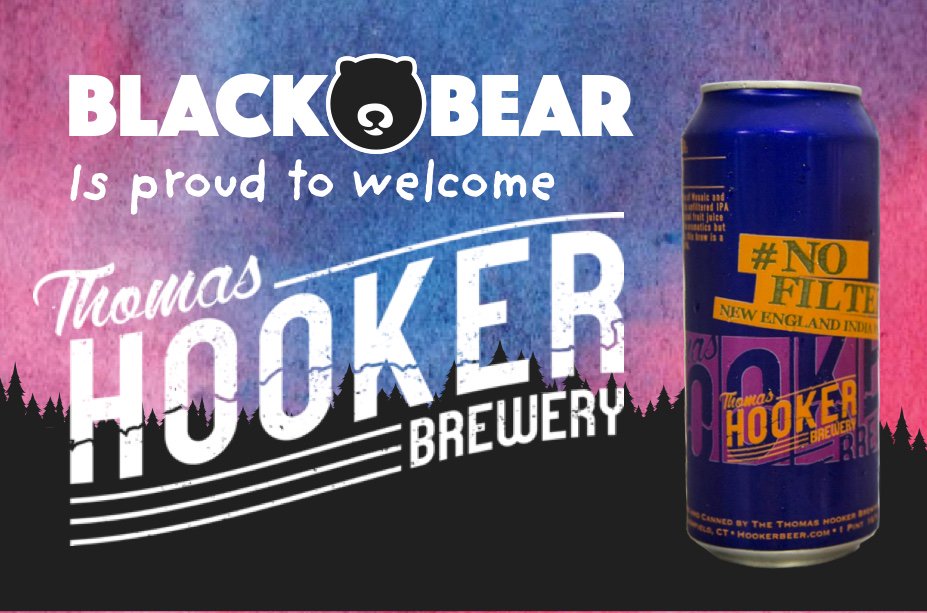 blackbearfest's tweet photo. We're very excited to be powered by Thomas Hooker Brewery @hookerbeer. #ThomasHooker is Connecticut's Beer. Named after the founder of Hartford, their Ales and Lagers are hand crafted from the finest ingredients. Don't miss them at the festival! #blackbearmusicfest #BBAMF https://t.co/FlbA8ub7nO