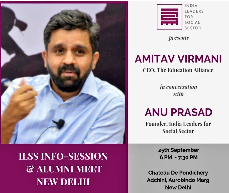 AasraaTrust's tweet image. @amitavvirmani was thought provoking &amp;amp; mesmerising in conversation with Anu of #ILSS. His brilliance, 'out of the box' thought process, his passion &amp;amp; dedication has changed the dysfunctional education system in 5 states &amp;amp; soon pan India! Kudos! @Ed_Alliance #TransformingEducation