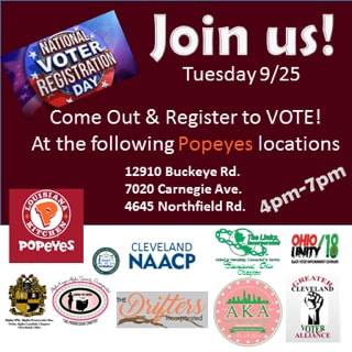 Lambda Phi Omega Chapter will partner with Ohio Unity 18, NAACP and other organizations to assist with voter registration. Please join us as we move with "Pumps On The Pavement" to help get people registered. #AKA1908 #ACES #theprogressivechapter #nationalvoterregistrationday