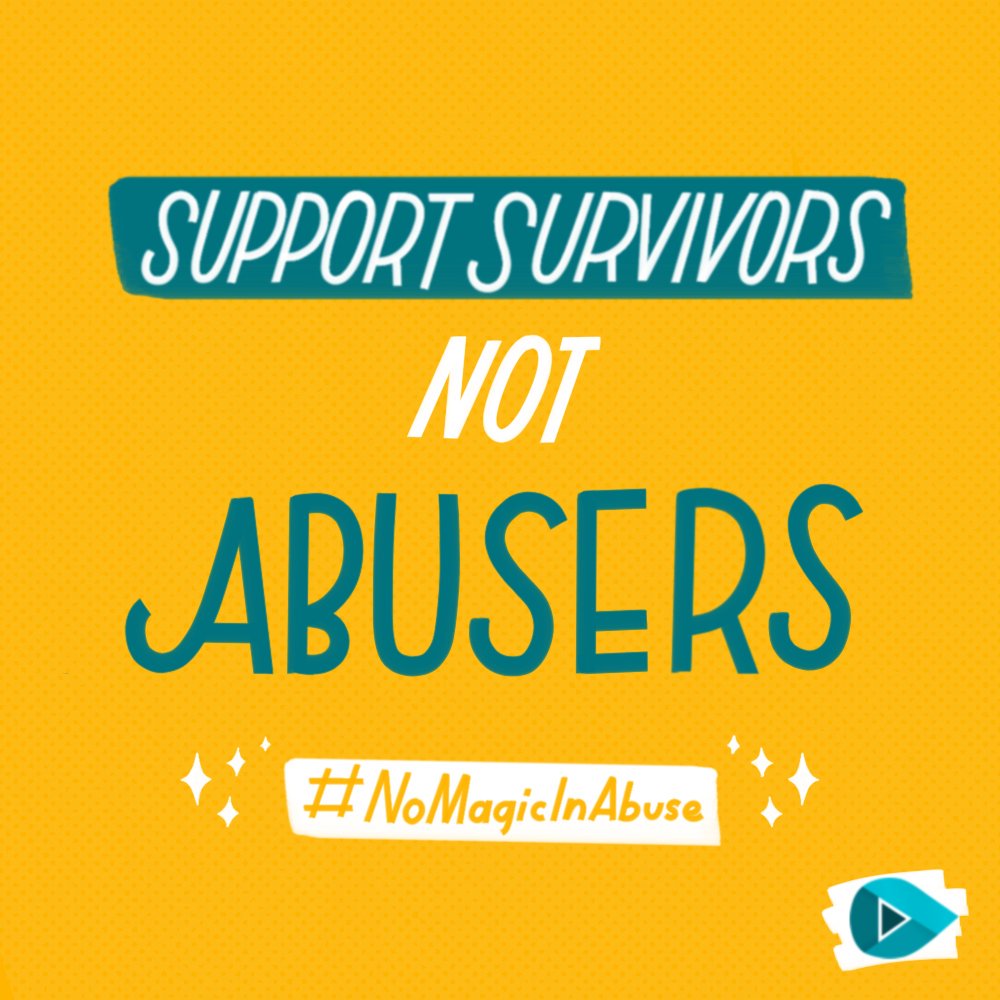 alsowords's tweet photo. Today feels like a great time to remind everyone of the #NoMagicInAbuse campaign from @UpliftTogether https://t.co/BkQMjSh2Wv