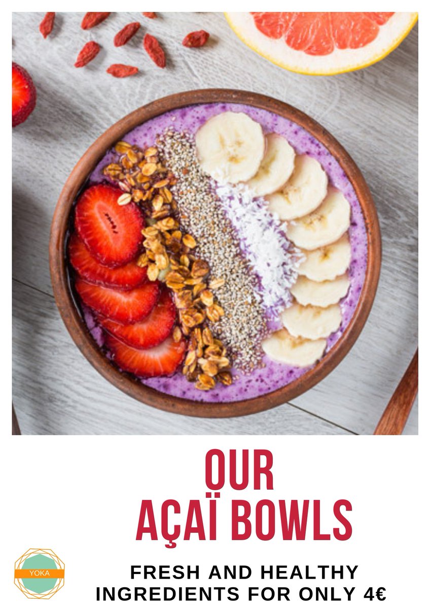 FoodYoka's tweet photo. // #NEW // How to begin the day with lot of #energy ? Discover our #AçaïBowls ! There are full of #vitamines and vegetal #proteins! #healthylifestyle #healthywayoflife #IESEGsmm https://t.co/E5uaaBO24A