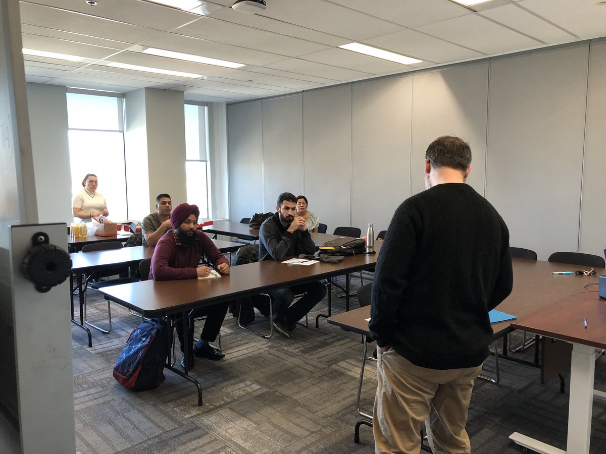 ASETMat's tweet image. It’s a busy morning for Christina and Eric as they prepare for a presentation this morning at @BredinCentre #YEG!