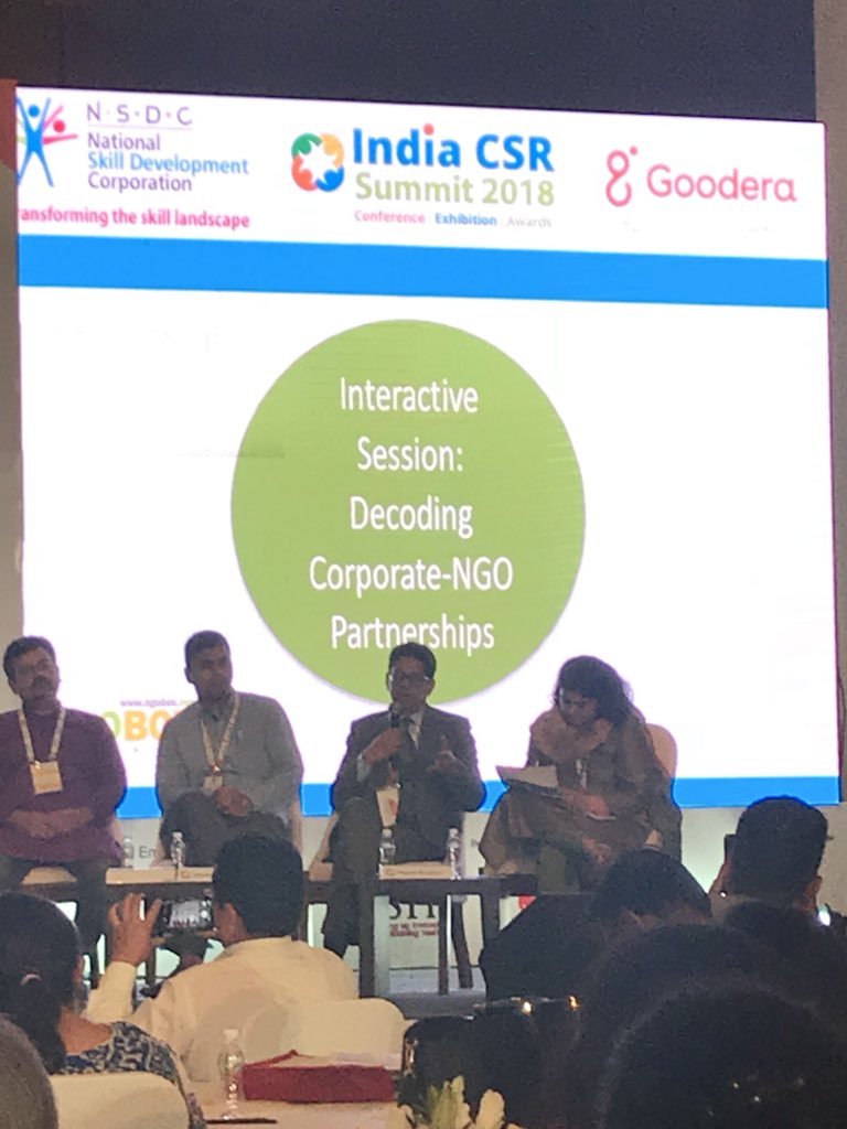 shuklajayanti's tweet image. Prachi Nautiyal, Director Corporate Partnerships, @UWMumbai moderating the largest panel discussion of the Summit as its grand finale, on Decoding Corporate-NGO Partnerships. #IndiaCSRSummit2018 #csrbox #NGOBOX. @UWMumbai is the #csrpartner of the Summit.