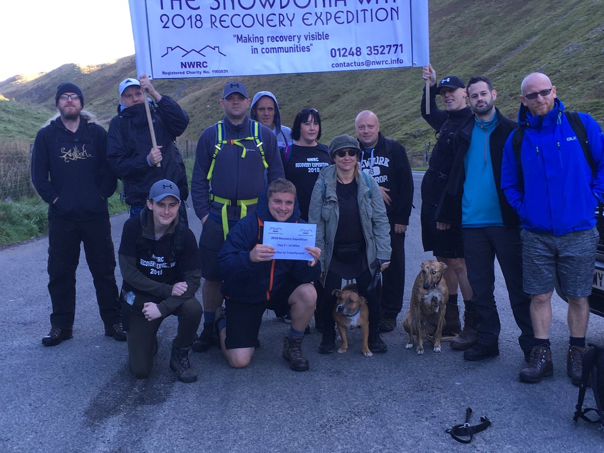 Day 2 of the 2018 recovery expedition walking 100 miles along the Snowdonia way. Snowdon on Thursday if anyone fancies joining us #Recoveryinaction #betterthanwell