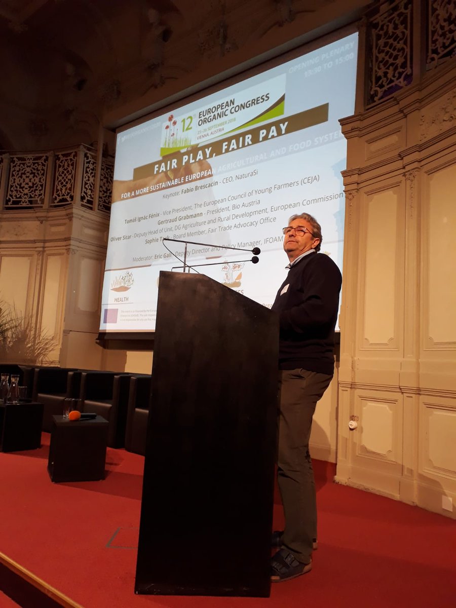 <a href="/Fabio_Brescacin/">Fabio Brescacin</a> CEO of EcorNaturaSi explaining that organic is in the consciousness of people. We have to change our way of thinking about food and the economy