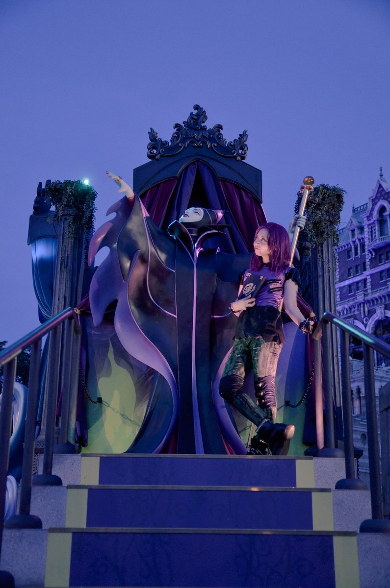 ディセンダント仮装しました👿💜💜 ディズニーハロウィンです！ マル