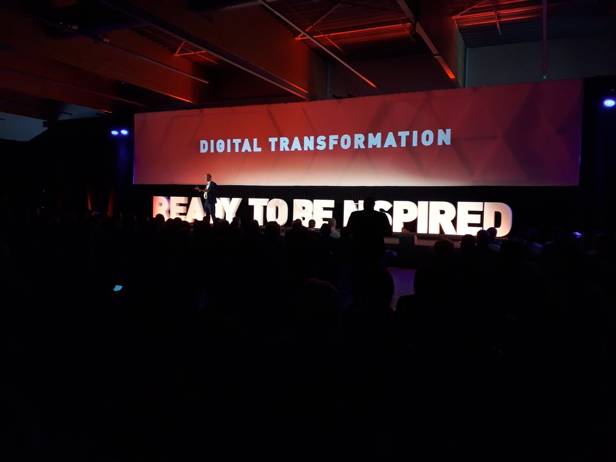 CCO Bert Ceuppens welcomes the audience. We are ready to be nspired about digital transformation and much more. #ICTNspire