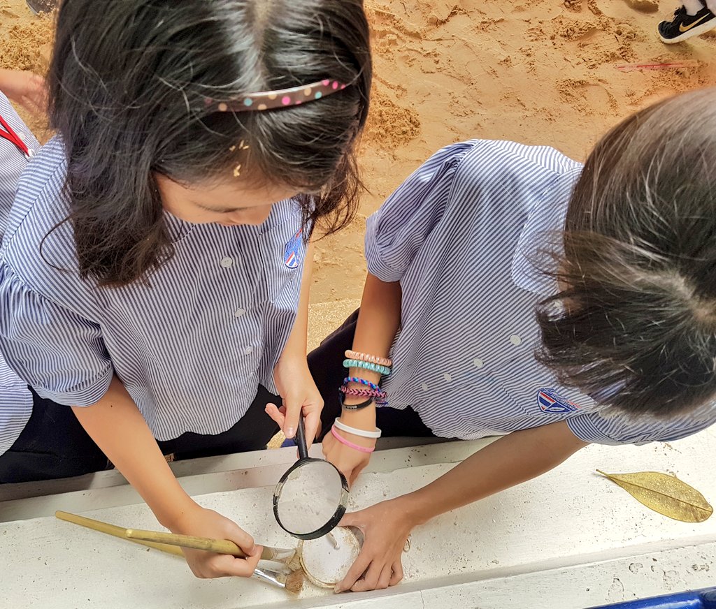 Our potential future paleontologists working on their first challenge looking for ancient treasure! #teams107 #s107primary #youngexploeres #cognitaway @MsSarah6s107 @james_ttemple