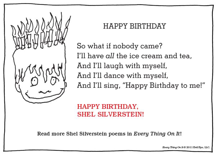 Happy 88th birthday, Shel Silverstein!  