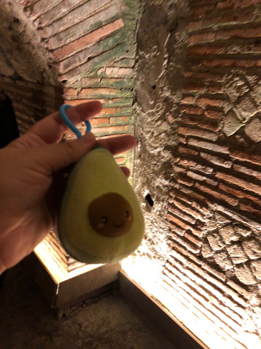 MrsBloomrose's tweet photo. We are now in the ruins of a Greek Roman Theater. The Roman bricks are the small red flat ones and the diamond ones. We are in what would have been the backstage—a dressing room—for the performers! #adventureavocado #undergroundnaples #lifelonglearning https://t.co/i2Zx1PJYUB
