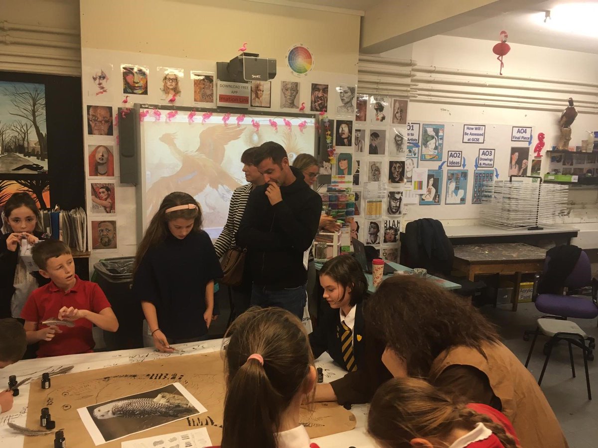 NunthorpeArt's tweet photo. Welcome to Nunthorpe! A PHANTASMAGORICAL night welcoming the amazing Year 6's to the AWESOME Art dept! #welcometonunthorpe #wtn #artisawesome #weloveart #artmakesyouthink #artmatters #nunthorpeart #keystage3art #keystage4art #keystage5art #gcseart #alevelart https://t.co/JYKWkcaiHc