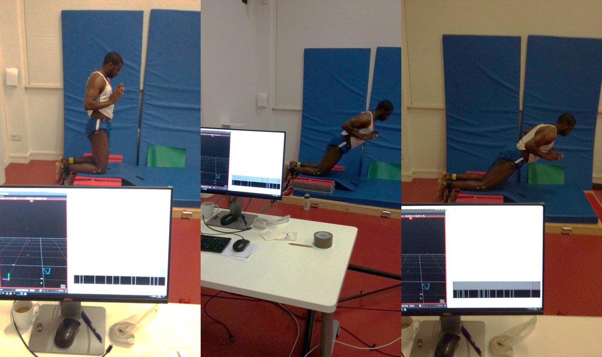 Youssouf Ba (associationsona.com) giving time from his busy schedule as subject in <a href="/AJ_inMotion/">Antonio J. Morales</a> study aiming to investigate the effect of eccentric training on the hamstring muscle tendon unit adaptation... Results coming soon!