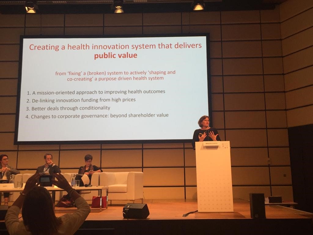 DNDi's tweet photo. .@MazzucatoM calls for a new way to think about health innovation.
#MatchingHealthNeeds #EU2018at https://t.co/8uicLJZEqN