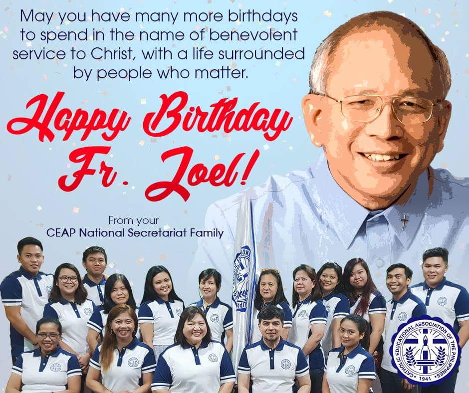 CatholicEdPH's tweet photo. Happy birthday Fr. @Joeltaborasj! https://t.co/TQQkzV2Py8