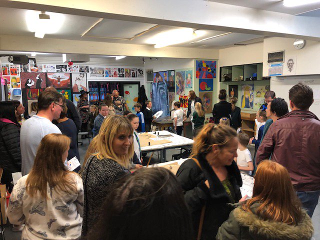 NunthorpeArt's tweet photo. Welcome to Nunthorpe! A PHANTASMAGORICAL night welcoming the amazing Year 6's to the AWESOME Art dept! #welcometonunthorpe #wtn #artisawesome #weloveart #artmakesyouthink #artmatters #nunthorpeart #keystage3art #keystage4art #keystage5art #gcseart #alevelart https://t.co/g1G2iIk7V4