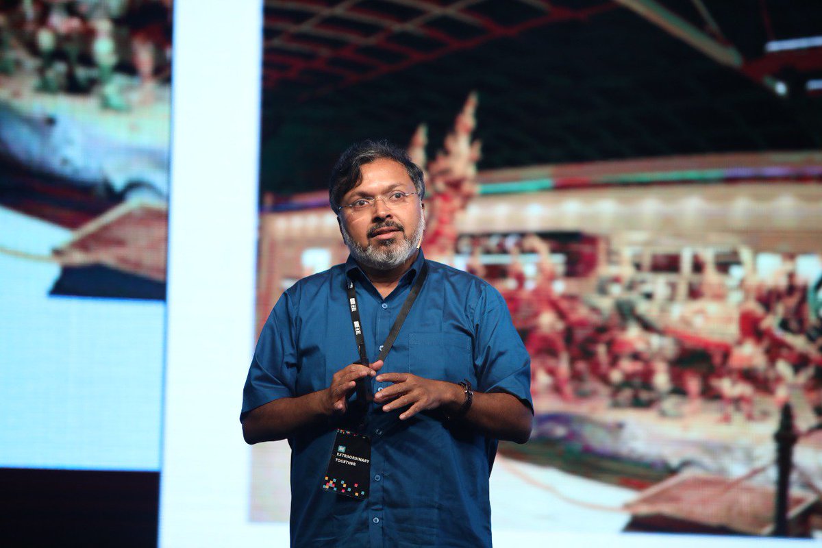 “How to thrive in diversity? See value in differences and the magic it brings to your life.” Devdutt Pattanaik fills the room with excitement at the #AdobeforAll Summit. #AdobeLife
