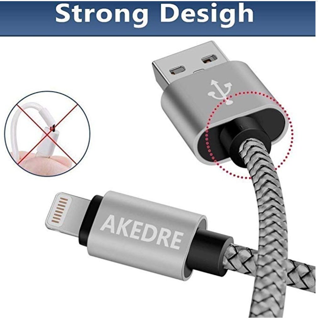 Self_growth_20's tweet image. Hurry Up 86% Off: Phone Cable .4Pack (3/6/6/10FT) Nylon Braided USB Charging .&amp;amp; Syncing Cord Compatible Phone. - amzn.to/2xJWGjs - #PhoneCable #usbahle #USB #Cable