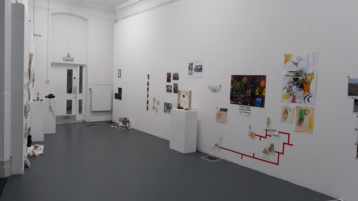 <a href="/NUAfineart/">Fine Art at Norwich University of the Arts</a> Year 1 walking/mapping responses  installed and on show resulting from psychogeographic ambulations around Gt. Yarmouth and Winterton #weareNUA #walkative #fineart