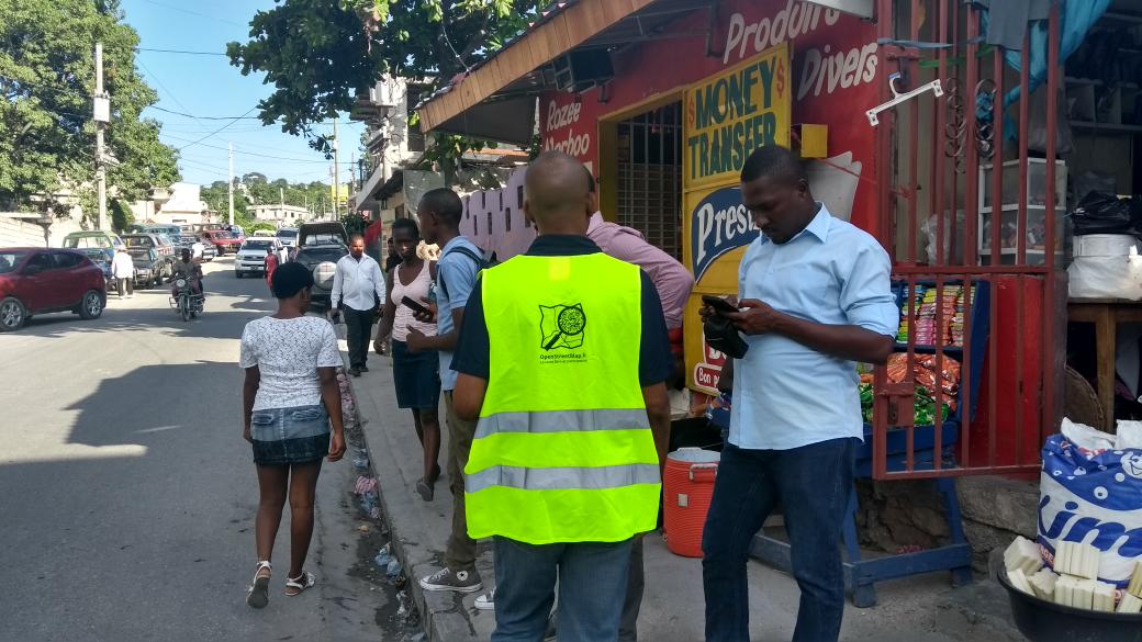 nicolas_chavent's tweet photo. While we're getting into our daily morning #maptime building our #data editing skills in #OpenStreetMap and mapping #Korhogo (#cotedivoire) and #Kenskoff (#Ayiti #Haiti), a few pixs of yesterday surveys by the #ActionOsmHaiti2018 collective #map4ht #Francophonie #map4civ https://t.co/p9X6ZdGlYH