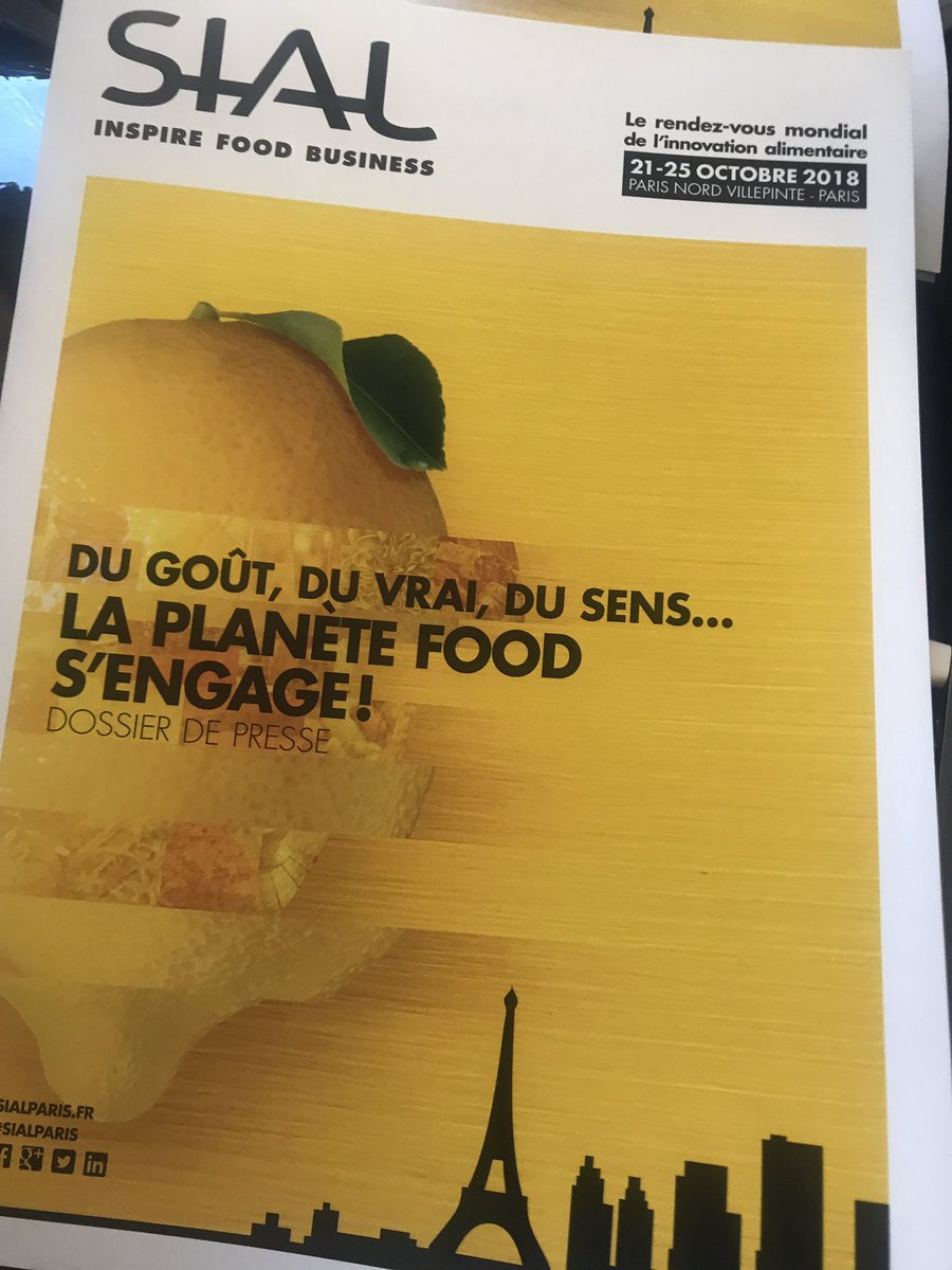 #conferencedepresse #SIAL2018 : Les tendances dévoilées : Du #gout du #vrai du #sens ; La planète food s’engage ! 
Avec <a href="/KantarFR/">Kantar France</a> <a href="/XTCworld/">16*29</a> <a href="/GiraConseil/">Gira</a> 
👉 Rdv du 21-25 octobre 2018 au <a href="/sial_paris/">SIAL Paris</a> #parisnordvillepinte
pour découvrir les innovations mondiales