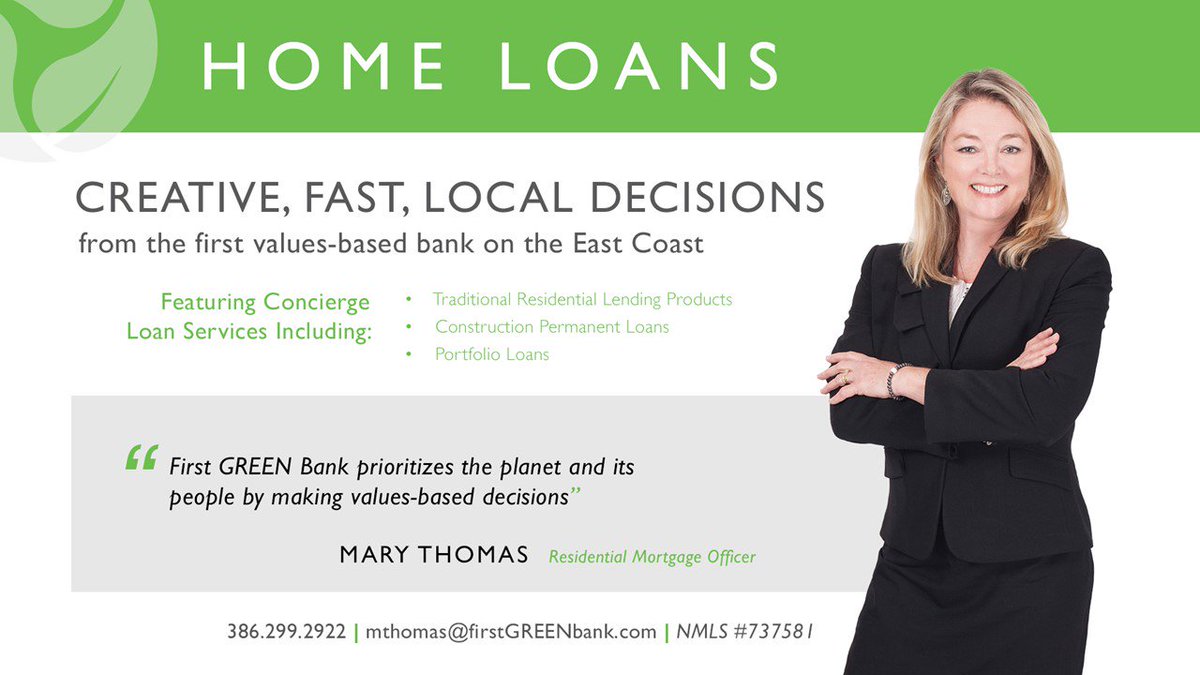 First GREEN Bank tweet media