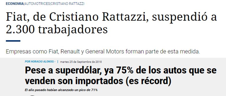 juanmacfk's tweet photo. En 2015 la producción nacional igualaba a los autos importados (50 y 50) hoy, #VolvimosAlFondo #ParoGeneral las políticas cuando son de ajuste dañan mucho a nuestro pueblo. Las y los que acompañan, son complices https://t.co/NAi6jEI6HY