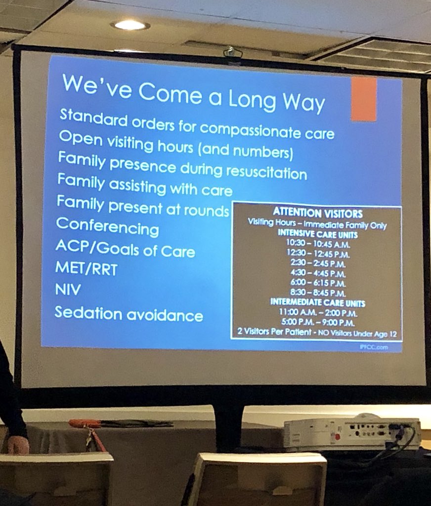 We have a long way to go... but have come a long way😊 It’s important to recognize the fabulous strides made by many with engaging patients &amp; families in plan/goals of care💕 Next up: enact serious illness conversations early #WeAllPlayARole #caccn #dyn2018 #BeTheOne <a href="/caccn1/">CACCN</a>