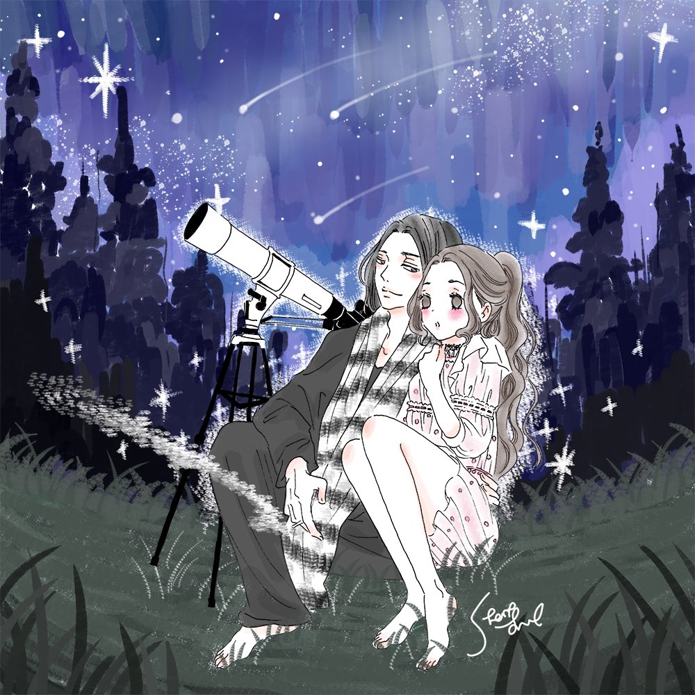 트위터의 シェリーリリー イラスト 漫画 님 たとえば夜空いっぱいに キラキラ 宝石みたいな星が たくさんちりばめられてたとして それを見上げて きれいだね って 微笑みあえるだけで わたしは満ちたりる 星降る夜のロマンチック妄想録 트위터의 シェリーリリー イラスト 漫画 님 たとえば夜空いっぱいに キラキラ 宝石みたいな星が たくさんちりばめられてたとして それを見上げて きれいだね って 微笑みあえるだけで わたしは満ちたりる 星降る夜のロマンチック妄想録