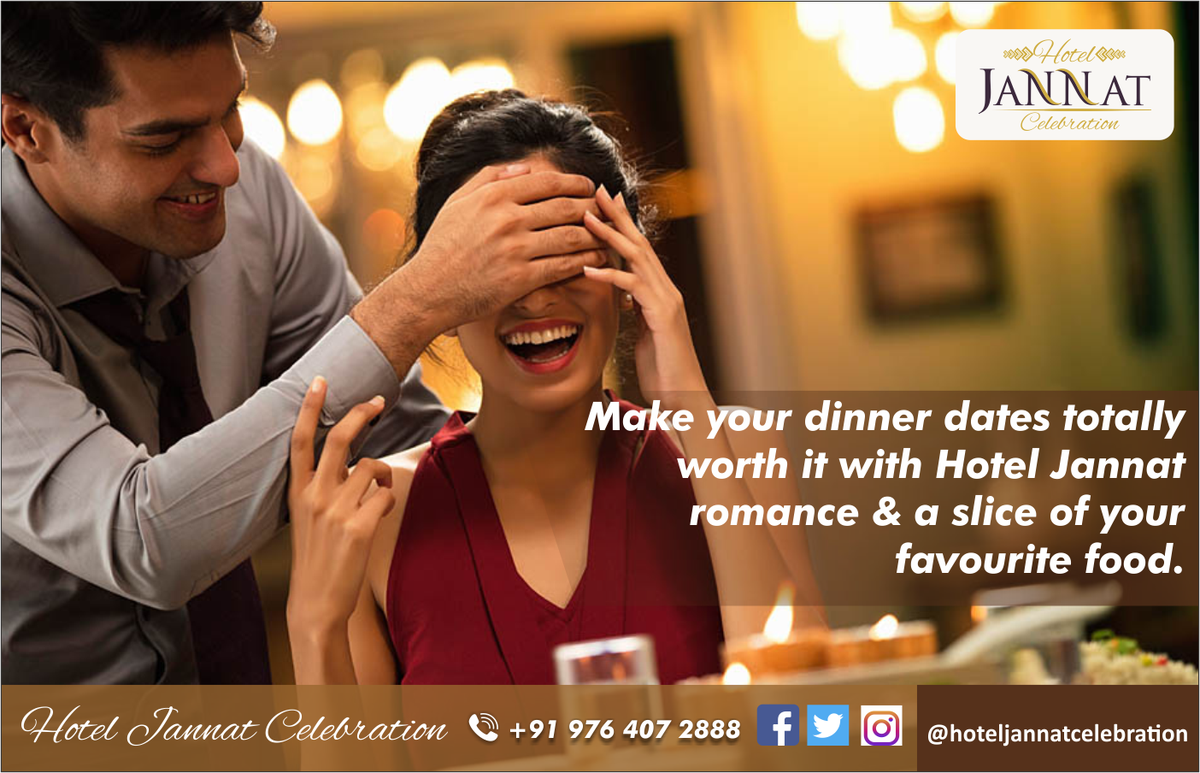 Hotel_Jannat's tweet photo. Make your dinner dates totally worth it with Hotel Jannat romance and a slice of your favorite #food #FoodPorn #LuxuryHotel #TuesdayThoughts Book Your Stay Now - https://t.co/fpSAlBYz78  🏖️
📞 for Booking Call: +91 9764072888 https://t.co/mp9VDoip6M