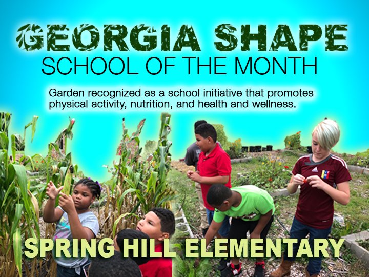 GaTechTeach's tweet photo. Congratulations @jellerlearning for your incredible contributions to the students @springhillsuns and for being recognized as a Georgia Shape School. #connectedfcs https://t.co/D69afJPSwl
