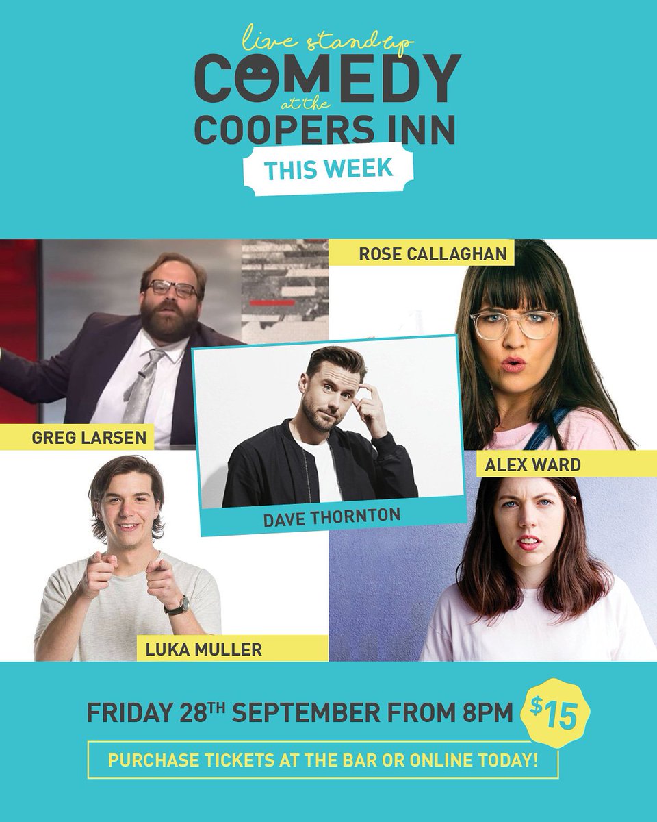 Massive Grand Final Eve Show!
Prebook now http://www.trybooking.com/WDYM
@dave_thorno
@gregmlarsen
@alexmward
@LukaCMuller
@operation_rosie