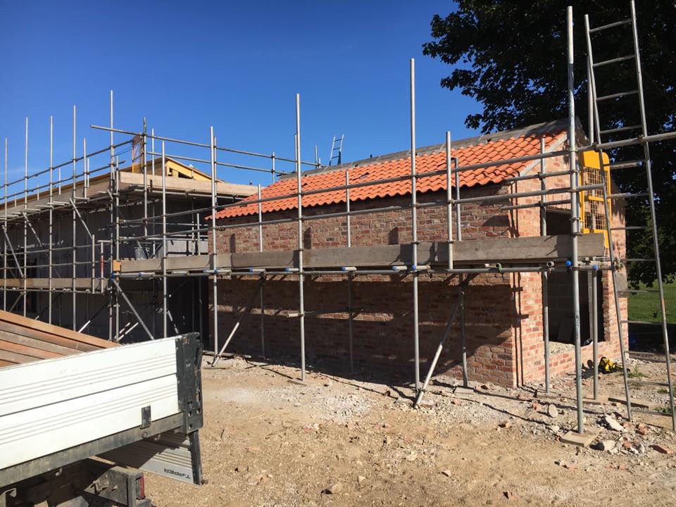 askscaffolding's tweet image. Scaffolding erected for renovation of an existing barn and new build outbuildings in Sinnington. #NorthYorkshire #AskScaffolding