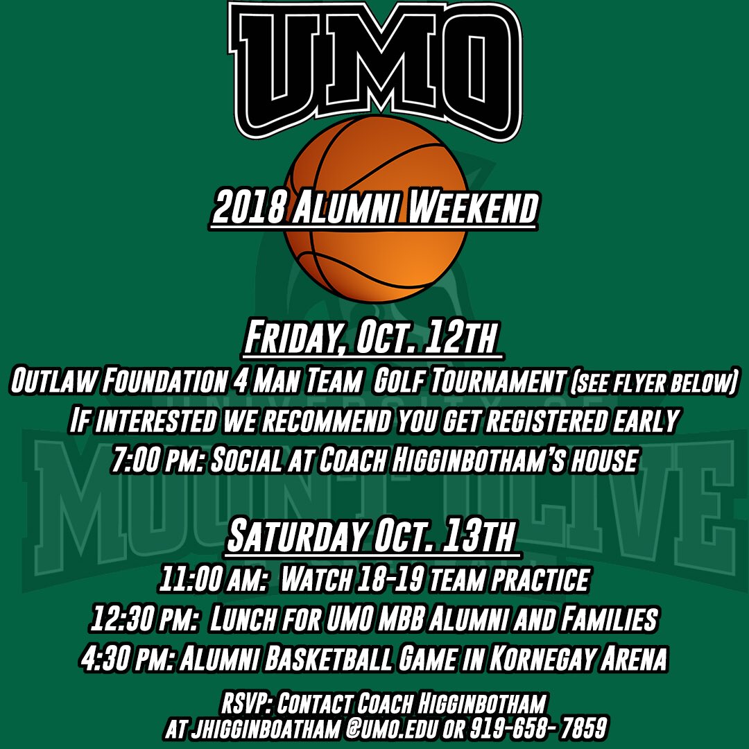 UMOMBB's tweet photo. 2018 #UMOhoops Alumni Day! Please RSVP as soon as possible. Going to be a great time. #Family https://t.co/gxJiTnE75O