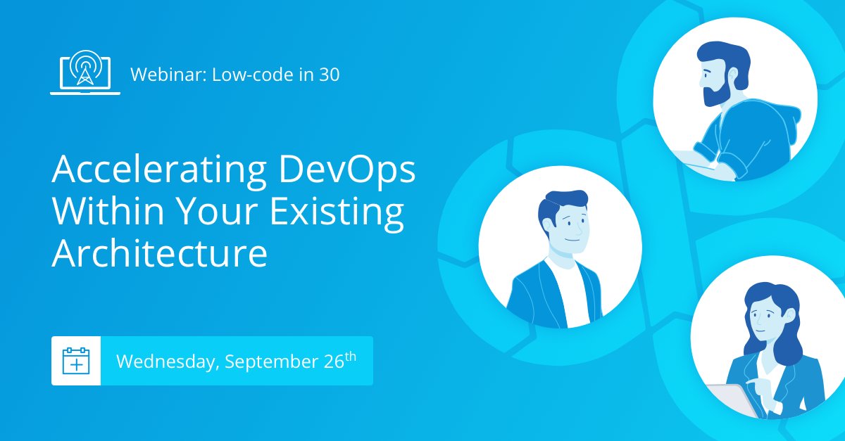 Mendix's tweet image. Get a firsthand look at how Mendix simplifies and accelerates DevOps methodologies within your existing architecture by registering for tomorrow's 'Low-Code in 30' demo and stick around after for live Q&amp;amp;A bit.ly/2pyJudB