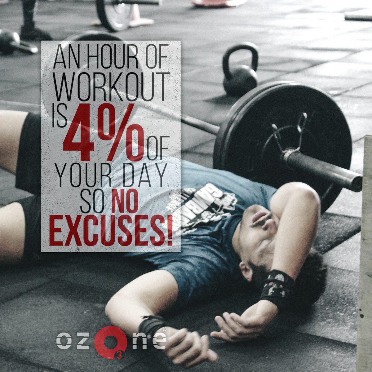 ozonedefcol's tweet photo. No more excuses! No more give up its only 4% of your day.
•
#fitnesssensation #fitnessmotivation #fitnesschallenge #ozoneclubs #ozonefitness #fitnessmembership #transformation #transformationseries #fitnessbank #fitbank #fitnessmantra #training #gymtrainers #fittrainers #fitfam https://t.co/hA3h3f6wc7