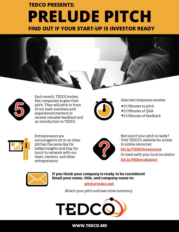 MDTEDCO's tweet image. @MDTEDCO&apos;s Prelude Pitch - giving you the space to practice your pitch and become investment ready.

tedcomd.com/gateway-servic…

#preludepitch #investments #venturecapital #startups