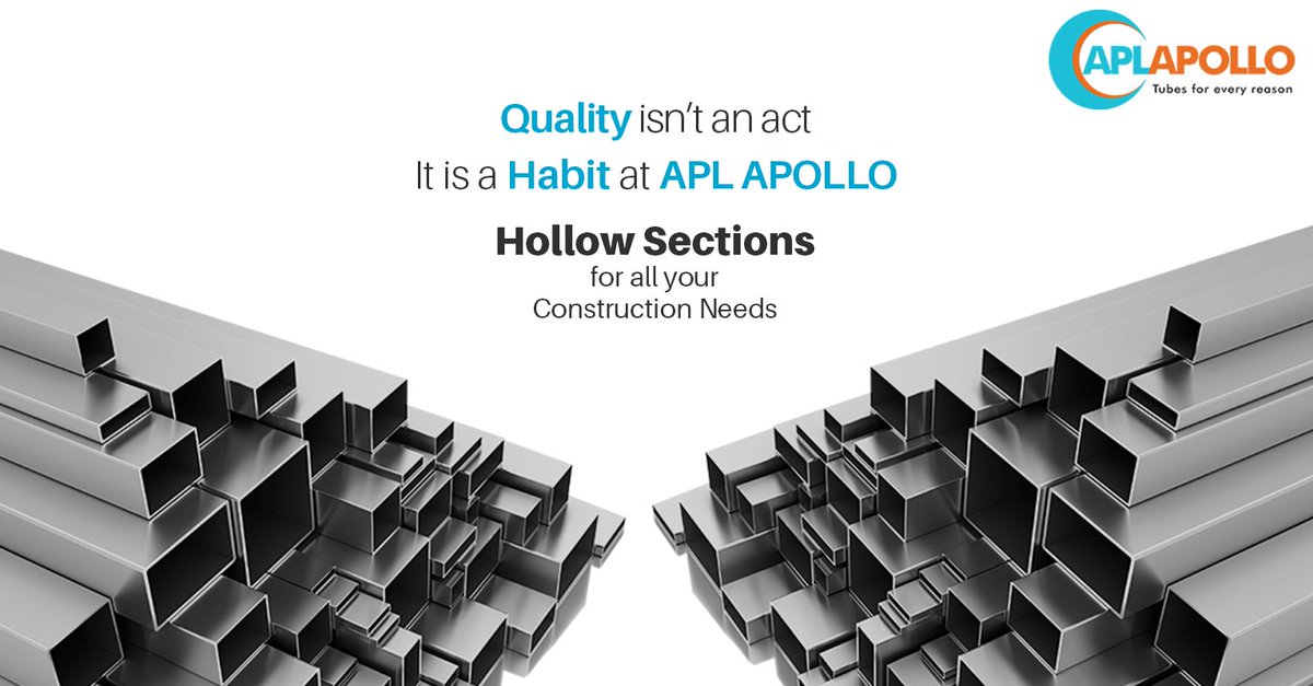 aplapollo_tubes's tweet photo. APL Apollo, making a promise of providing best quality Steel Tubes and Pipes to the Construction Industry.
Know more about us: https://t.co/AgiCzEyM7Z
#APLApollo #SteelTubes #SteelPipes #HollowSections #Quality #CustomisedSizes #Construction https://t.co/XrozErIYj6