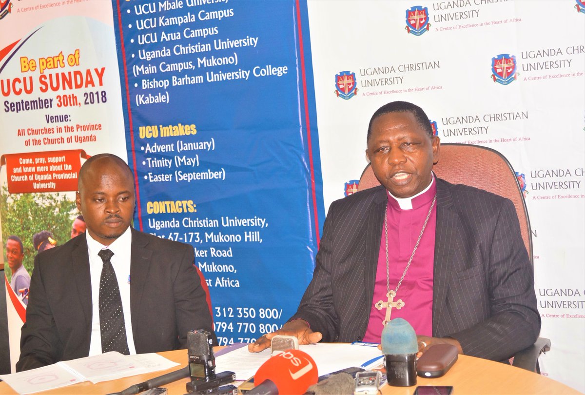 The Archbishop of <a href="/ChurchofUganda/">Church of Uganda</a> has appealed to all people to support UCU Sunday on 30th September, 2018. <a href="/allsaintskla/">All Saints' Cathedral, Kampala</a> <a href="/UCUAlumni/">UCU Alumni Assoc</a> <a href="/UCUPresident/">UCU Guild President</a> <a href="/RuhakanaR/">Dr. Ruhakana Rugunda</a> <a href="/JaneRuth_Aceng/">Dr. Jane Ruth Aceng Ocero</a> <a href="/JanetMuseveni/">Janet K. Museveni</a> <a href="/KagutaMuseveni/">Yoweri K Museveni</a> <a href="/nbstv/">NBS Television</a>