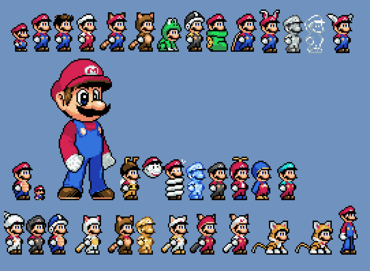 マリオ系のドット絵