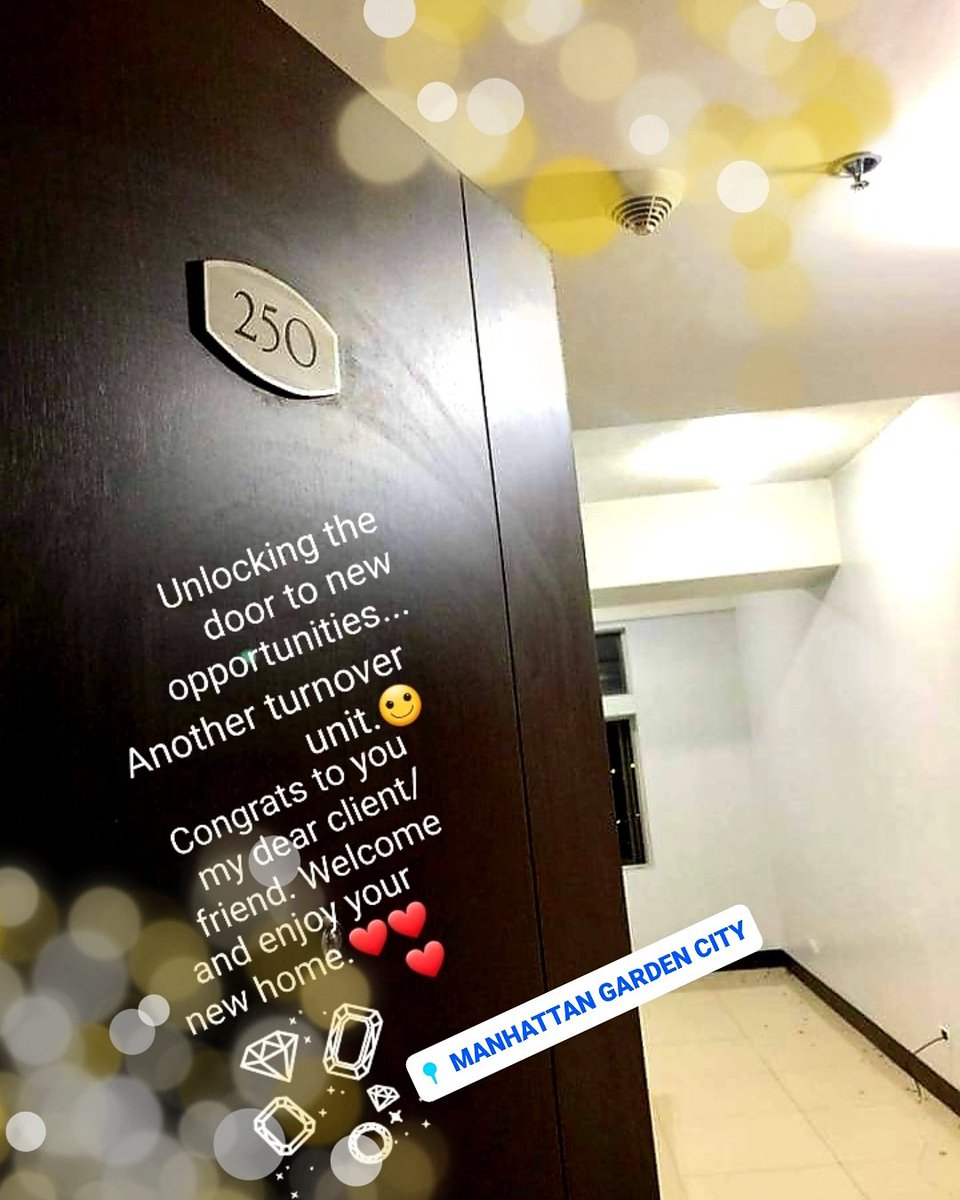 JoelynDeCastro5's tweet photo. "Door to New Opportunities".

Another turnover unit.

Thank you Lord.😊😊😊

Your Property Investment Consultant in the Metro,

Loel de Castro

#Megaworld
#YourPropertyInvestmentConsultantintheMetro
#Loelife
#ForeverGrateful https://t.co/XGmzzNWSSG
